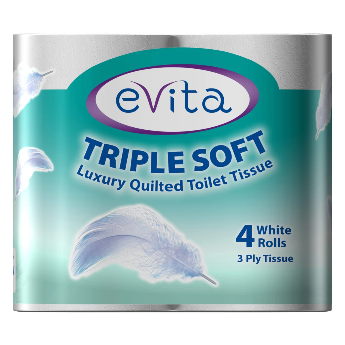 Evita Triple Soft 3Ply Toilet Tissue White 