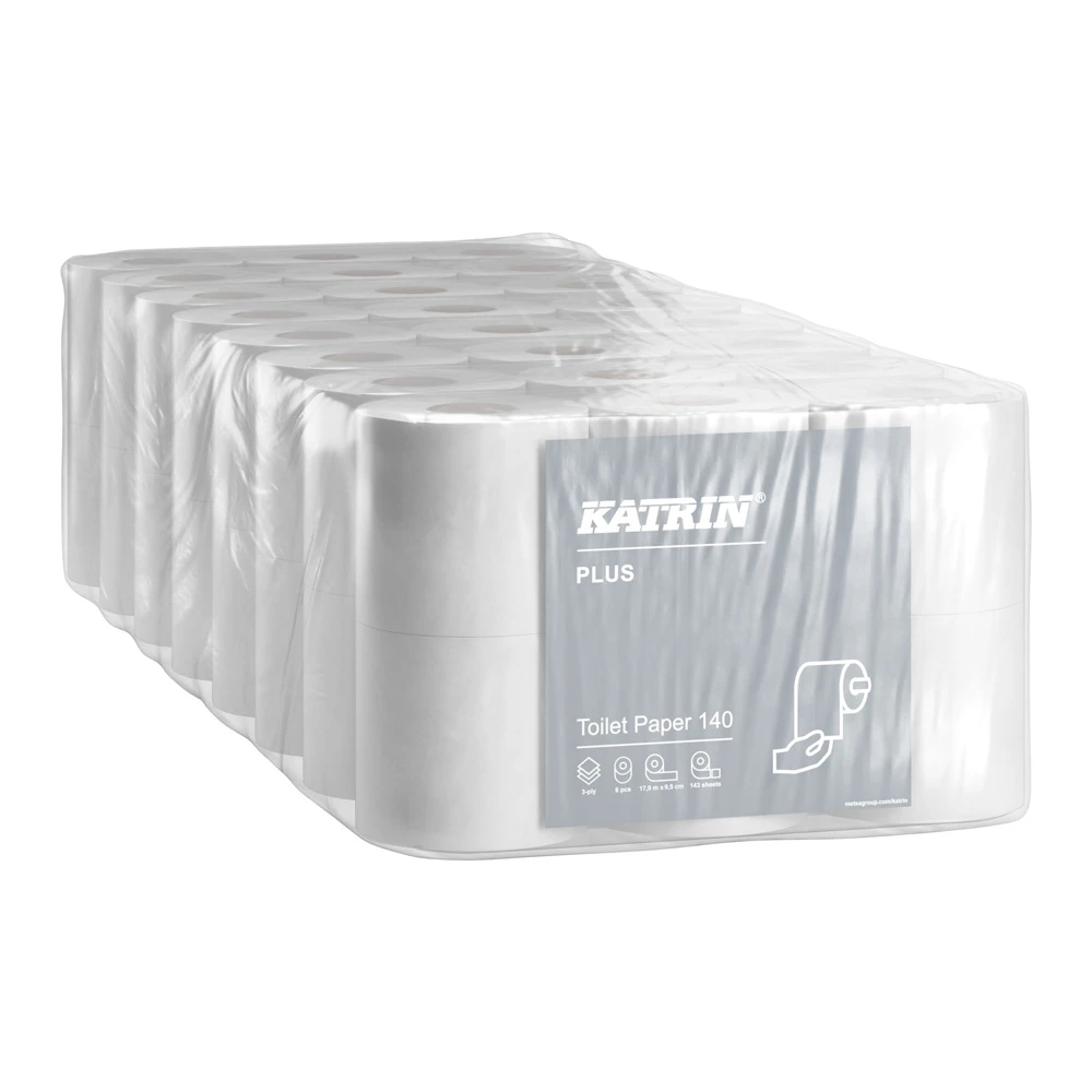 Katrin 53896 Plus Toilet Roll 143 Sheet 3ply White