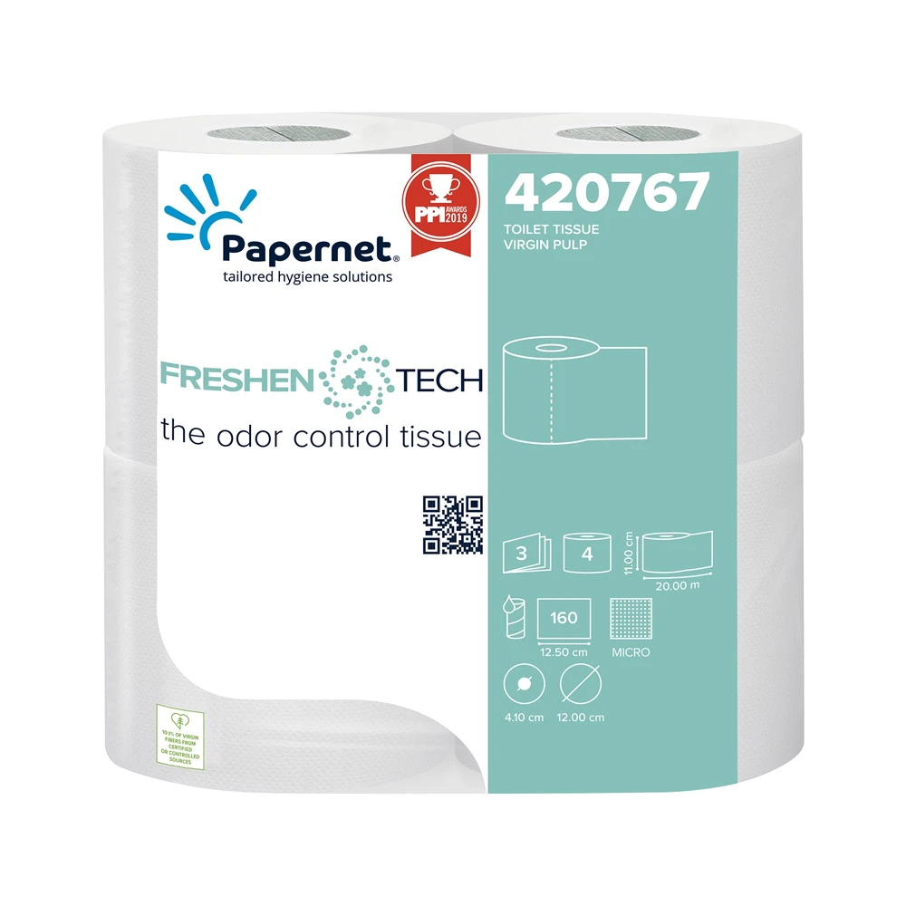  Papernet Freshentech Scented 3 Ply Toilet Rolls 160 Sheets