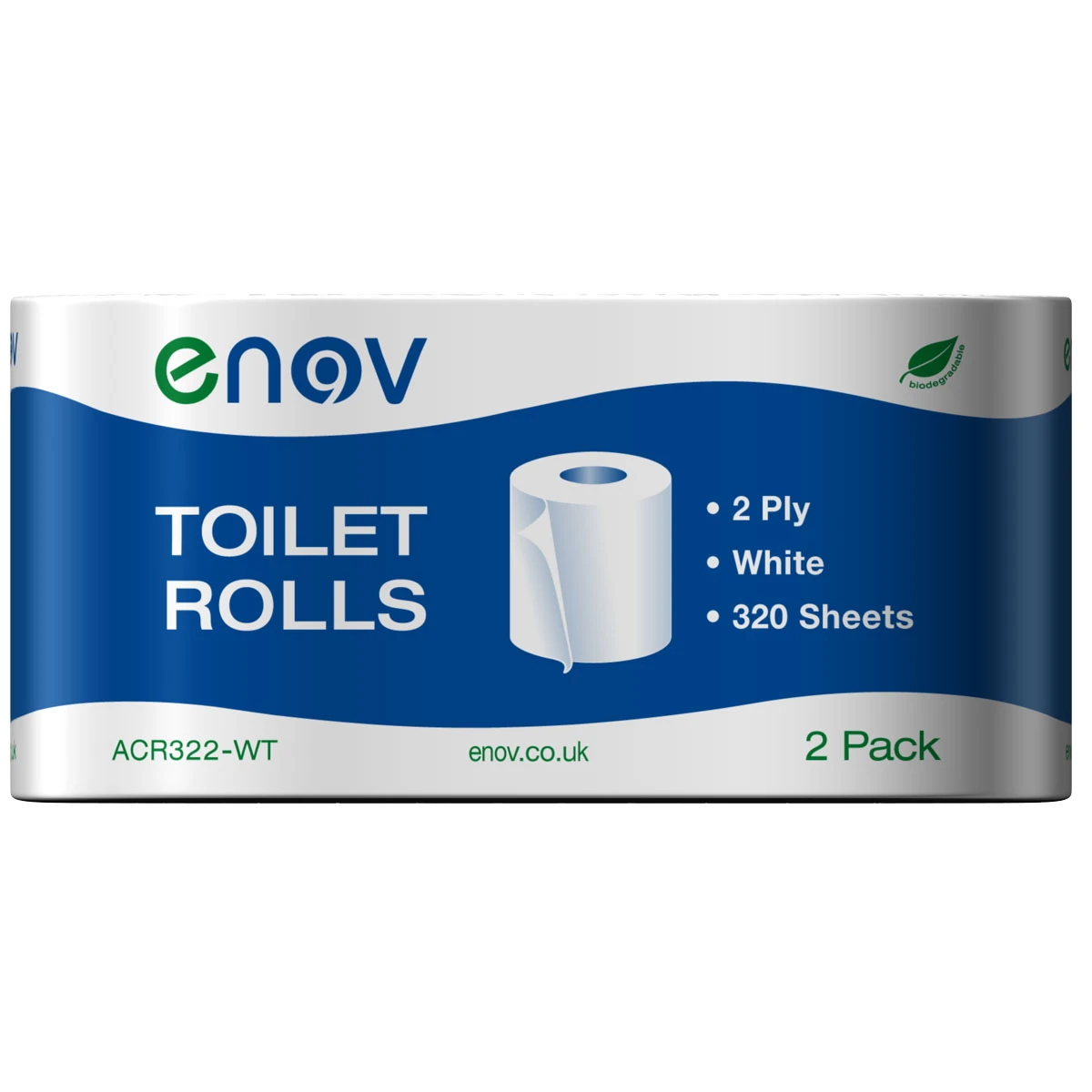 Enov Toilet Rolls Twin Pack 320 Sheets 