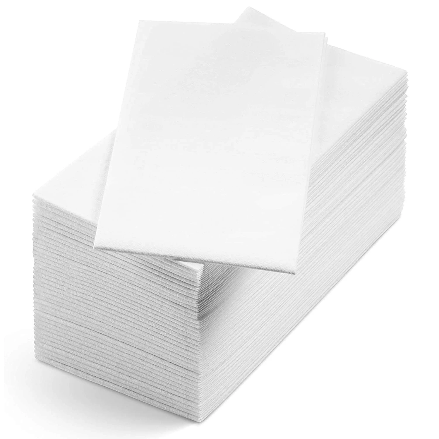 JanSan Luxury Airlaid Hand Towels 8 Fold White