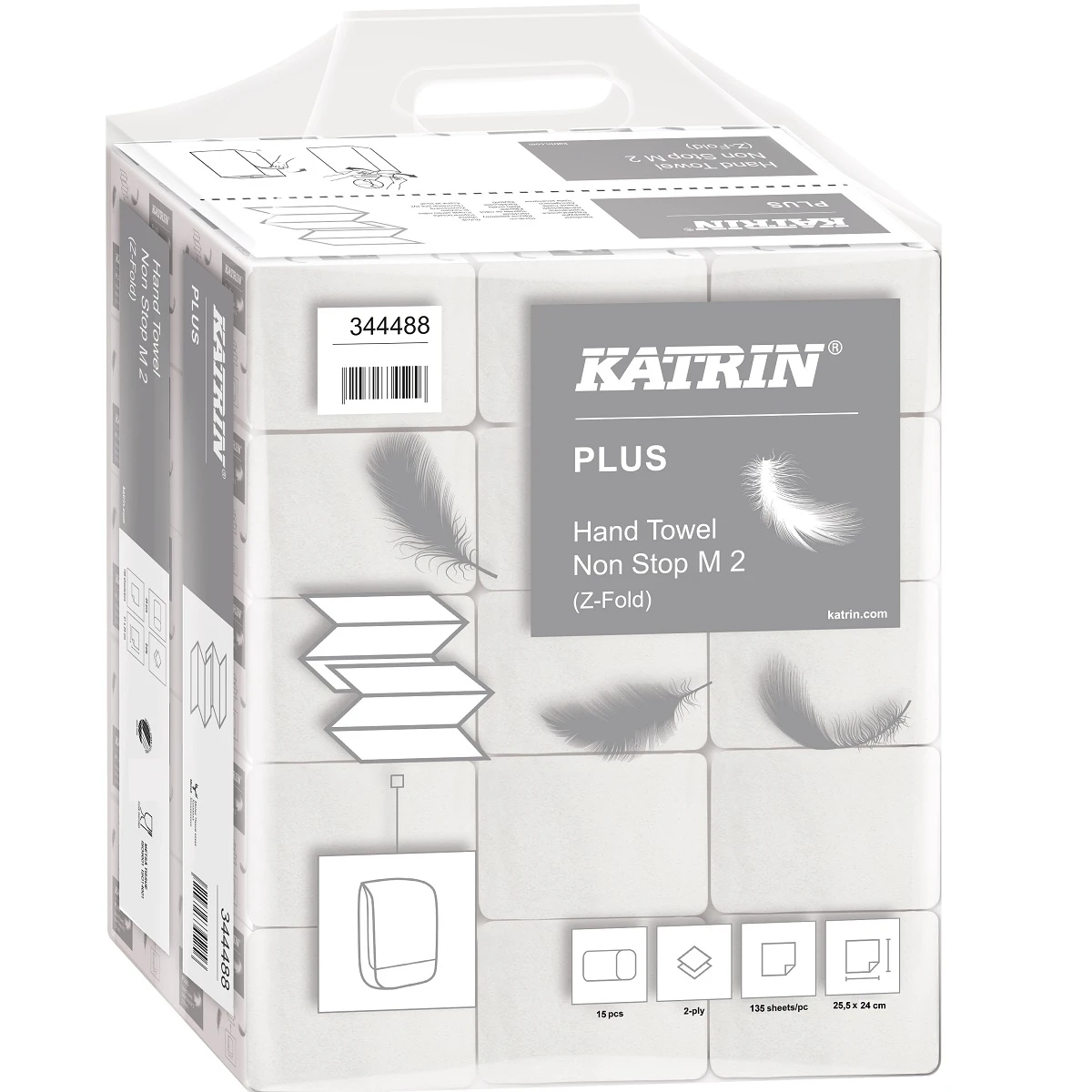 Katrin Plus Hand Towel Non Stop M2 Wide Handy Pack