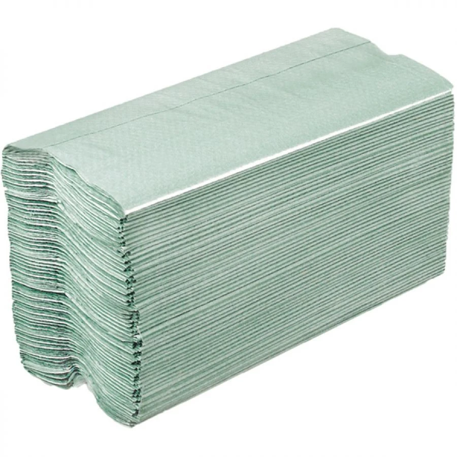 JanSan C Fold Paper Hand Towels 1Ply Green 