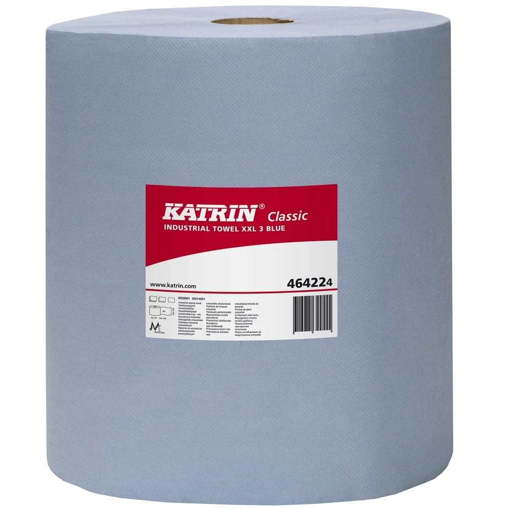  Katrin 464224 Classic Industrial Towel XXL 3 Ply Laminated Blue - Pallet