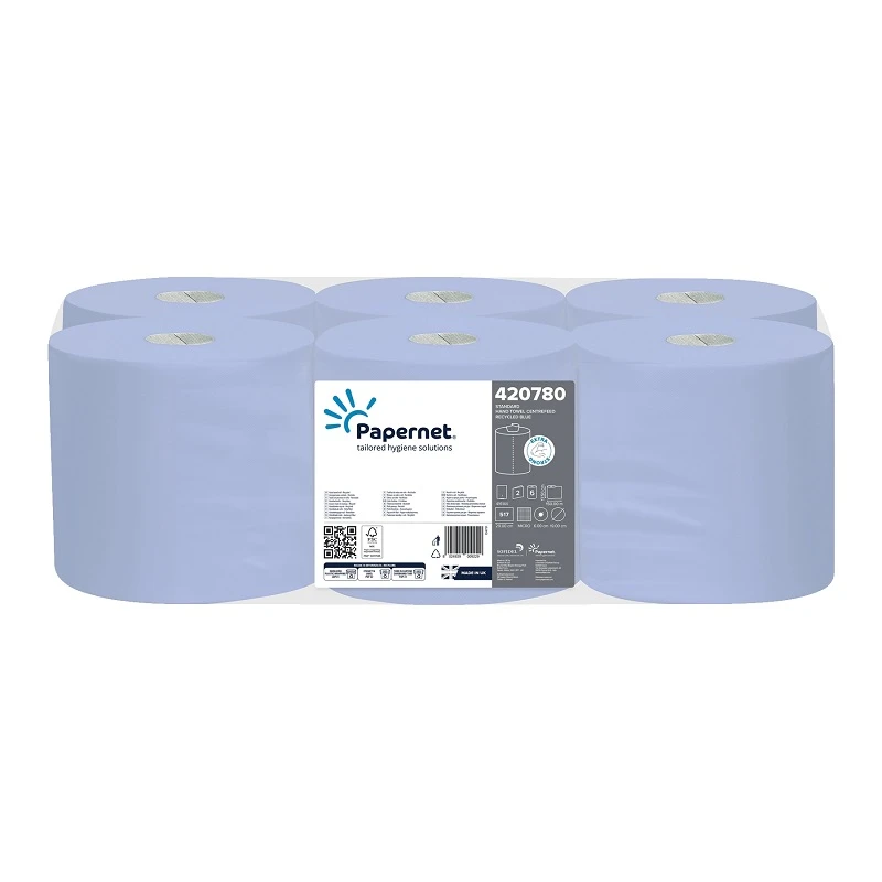 Papernet 421482 Centrefeed 2 Ply Tissue 150 M Blue