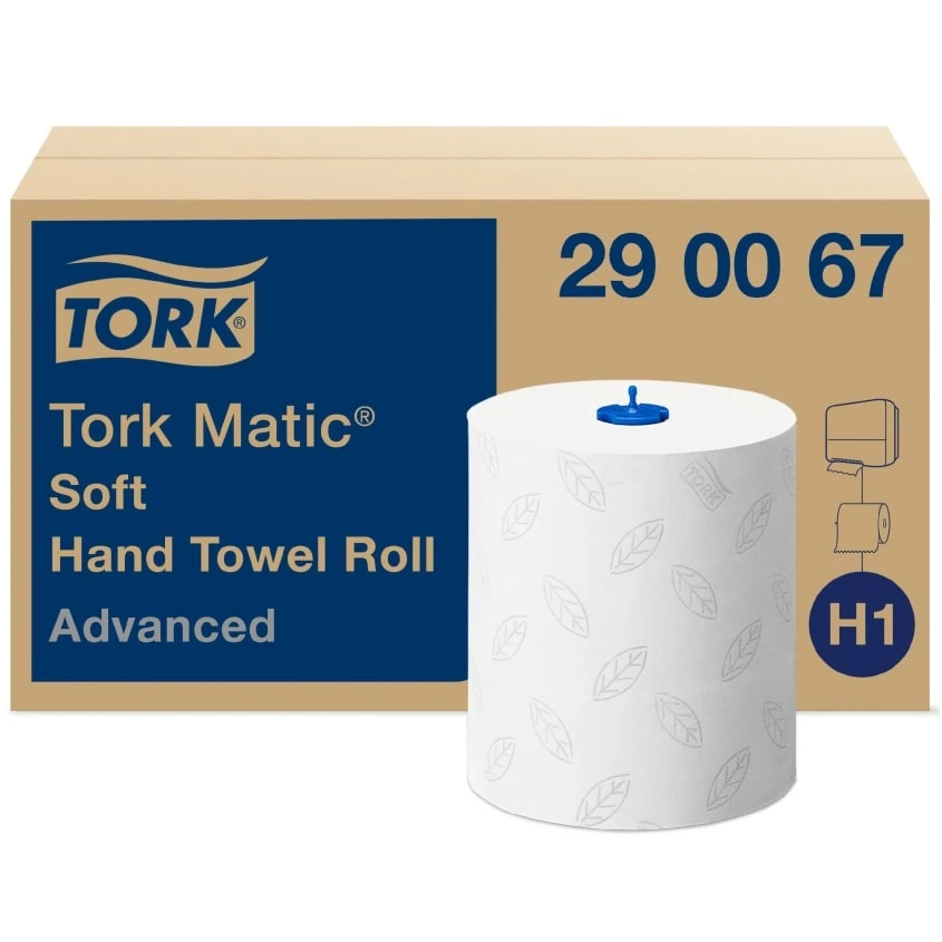  Tork 290067 Matic Soft Hand Towel Roll Advanced White