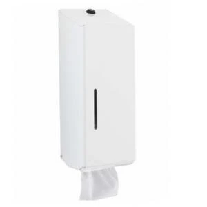  JanSan Metal Bulk Pack Toilet Tissue Dispe Dispenser White