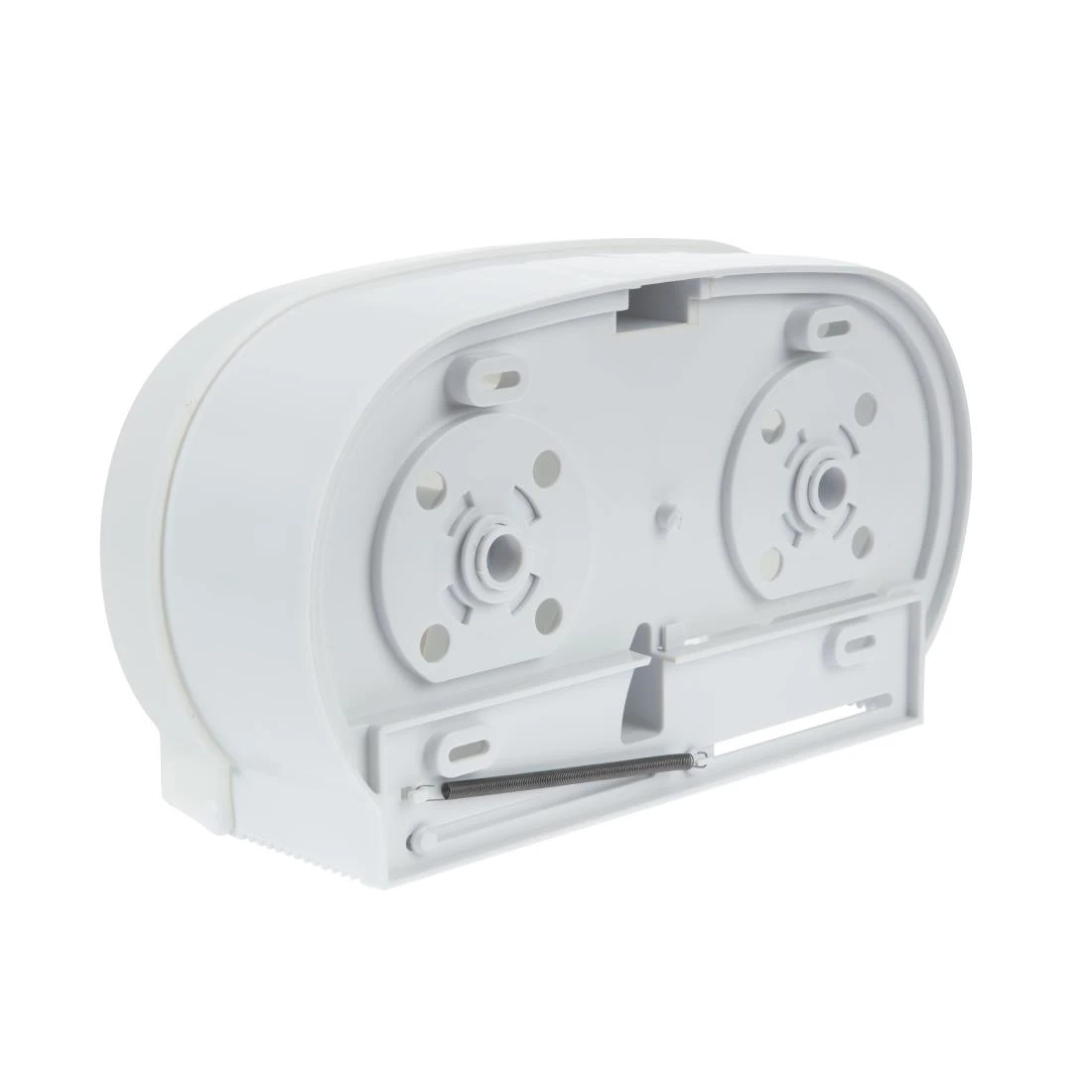 JanSan Dual Versatwin & Coreless Toilet Roll Dispenser White