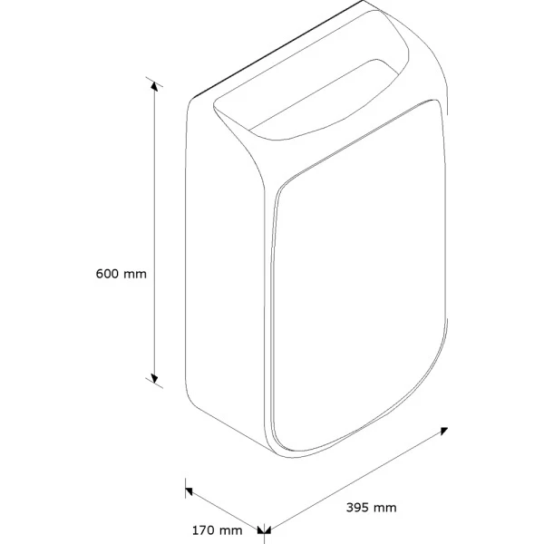 Mercury Waste Bin Wall Mounted 