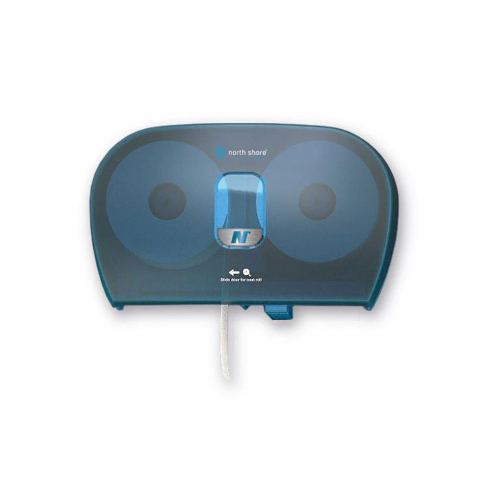 Side by Side 2 Roll Toilet Tissue Dispenser Blue