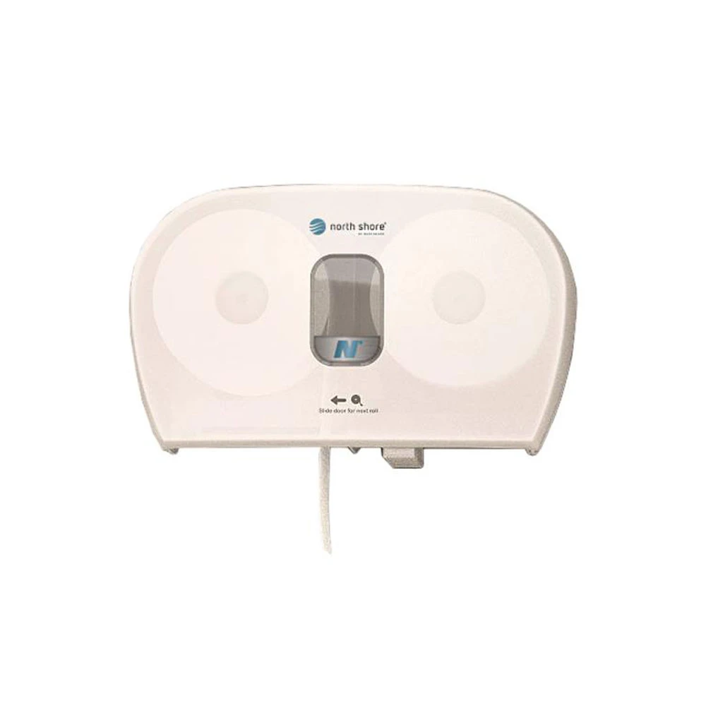  Side by Side 2 Roll Toilet Tissue Dispenser White