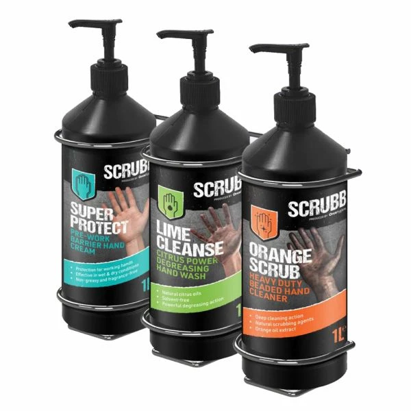 Scrubb Handcare Wall Cradle Holder 3x1ltr 