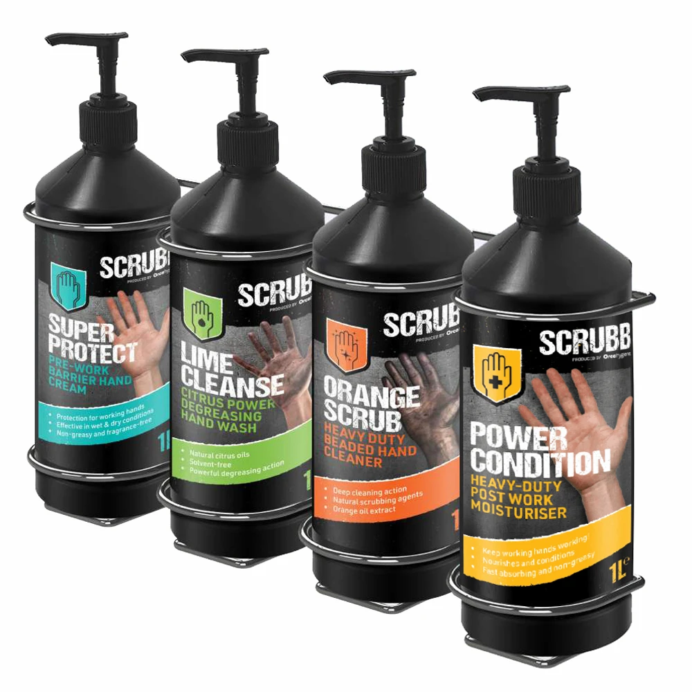 Scrubb Handcare Wall Cradle Holder 4x1ltr 