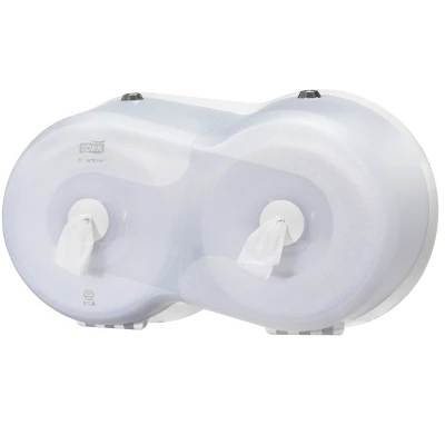 SmartOne Twin-Mini Toilet Roll Dispenser White