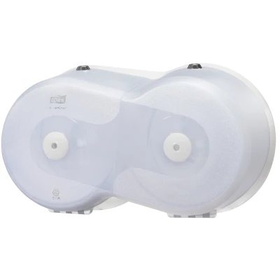 SmartOne Twin-Mini Toilet Roll Dispenser White