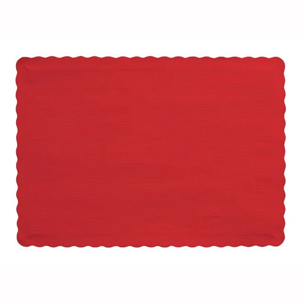 Placemats Embossed Red 