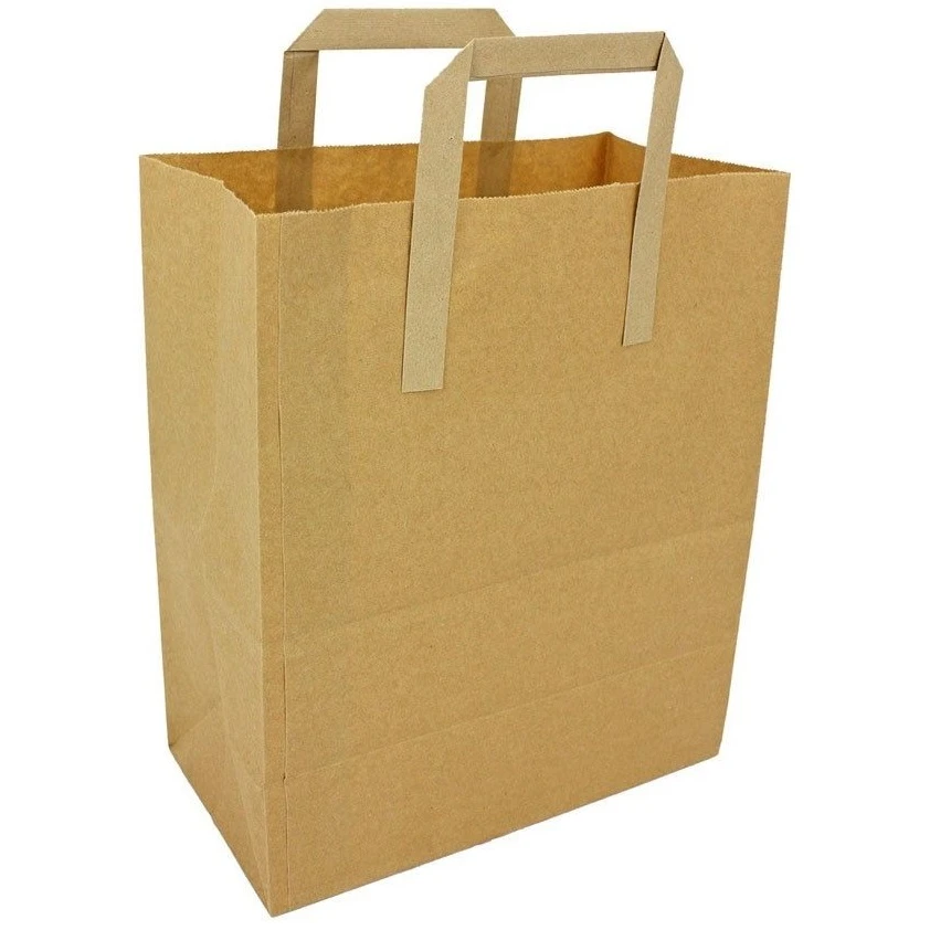  JanSan Kraft SOS Paper Brown Carrier Bags Medium