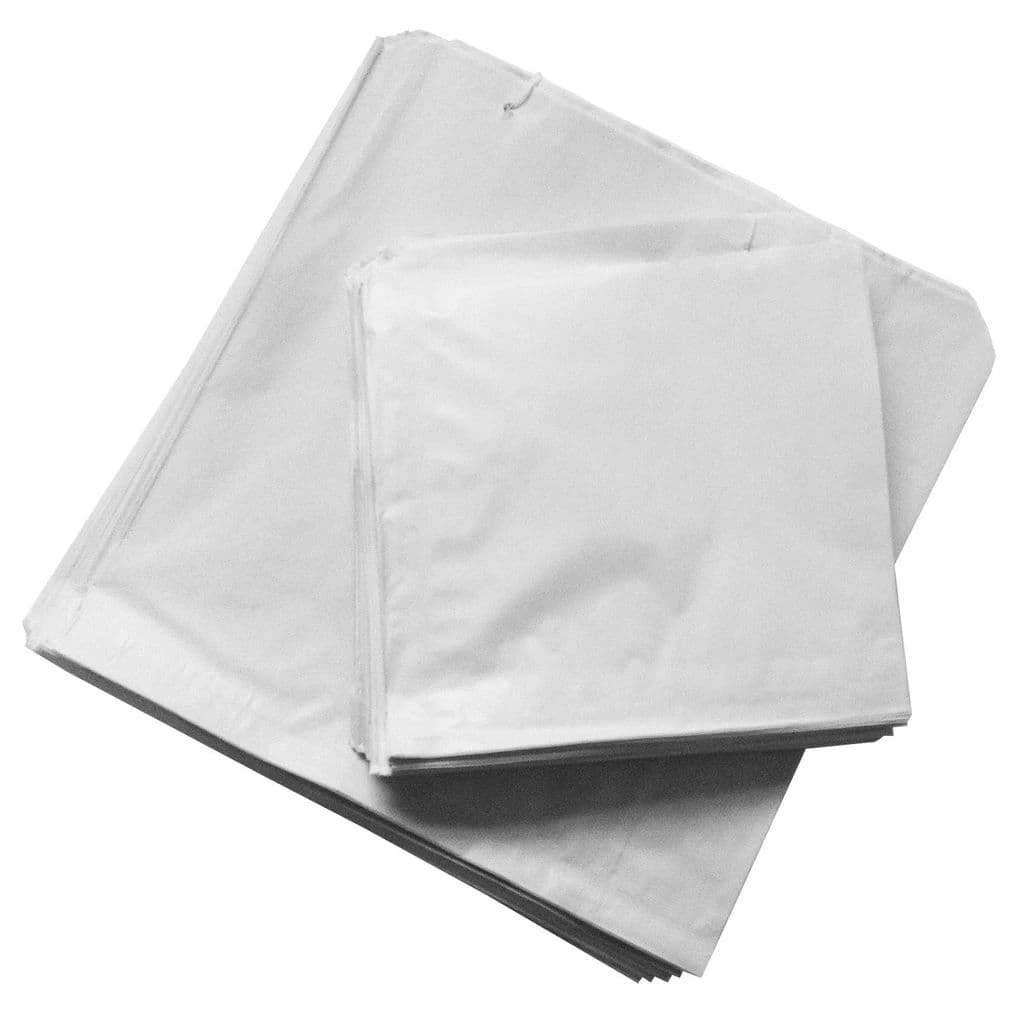 JanSan Sulphite Strung Paper Bags White 10"