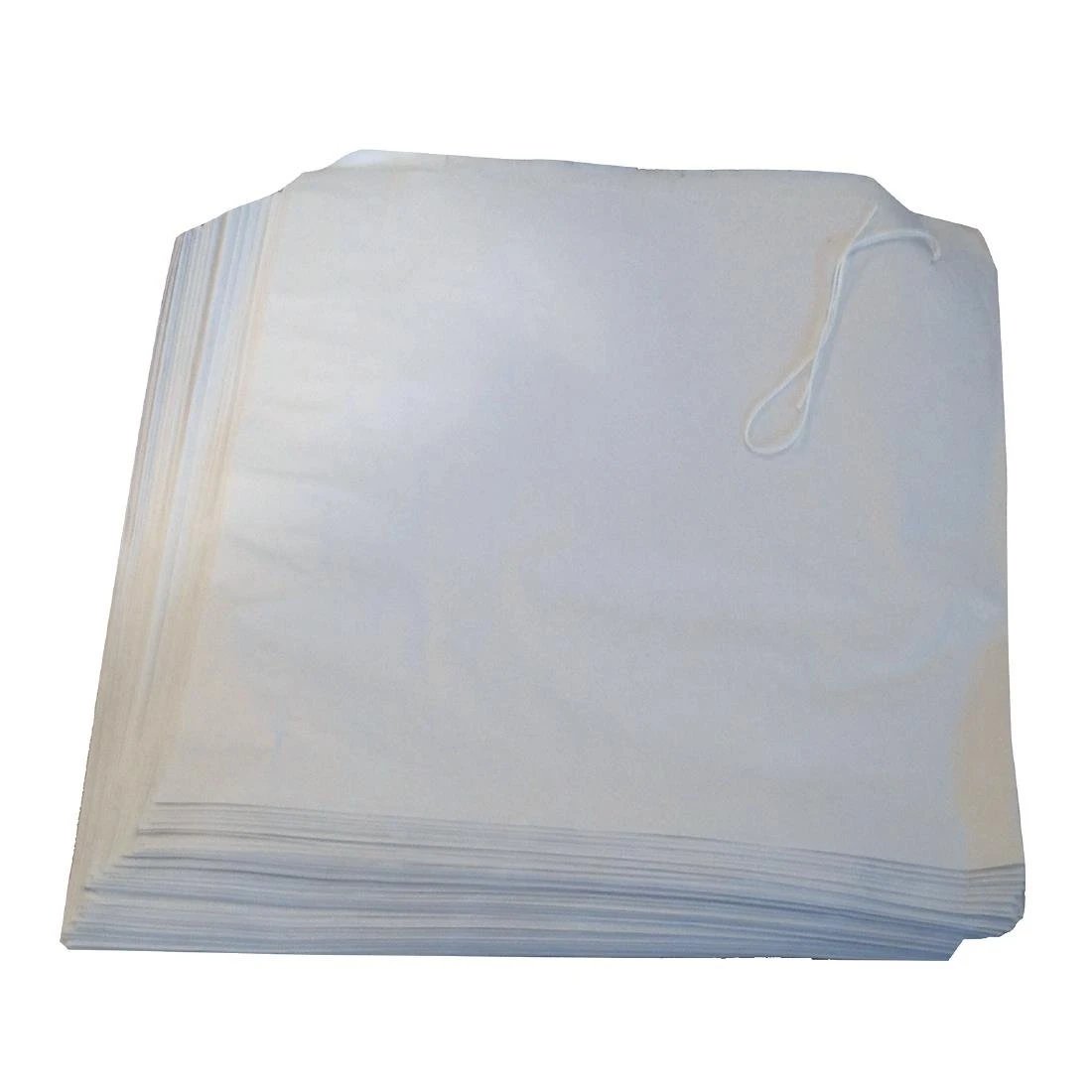 JanSan Sulphite Strung Paper Bags White 10"