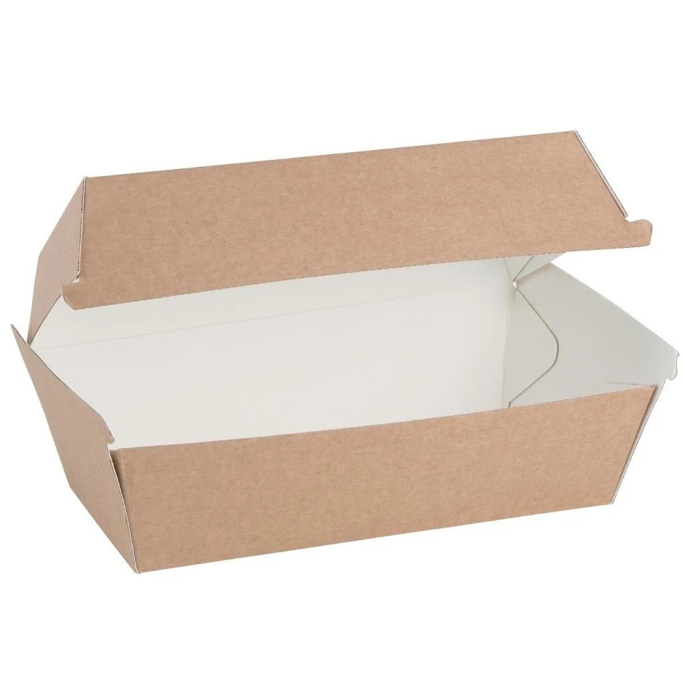 JanSan Kraft Compostable Clamshell Meal Box Medium