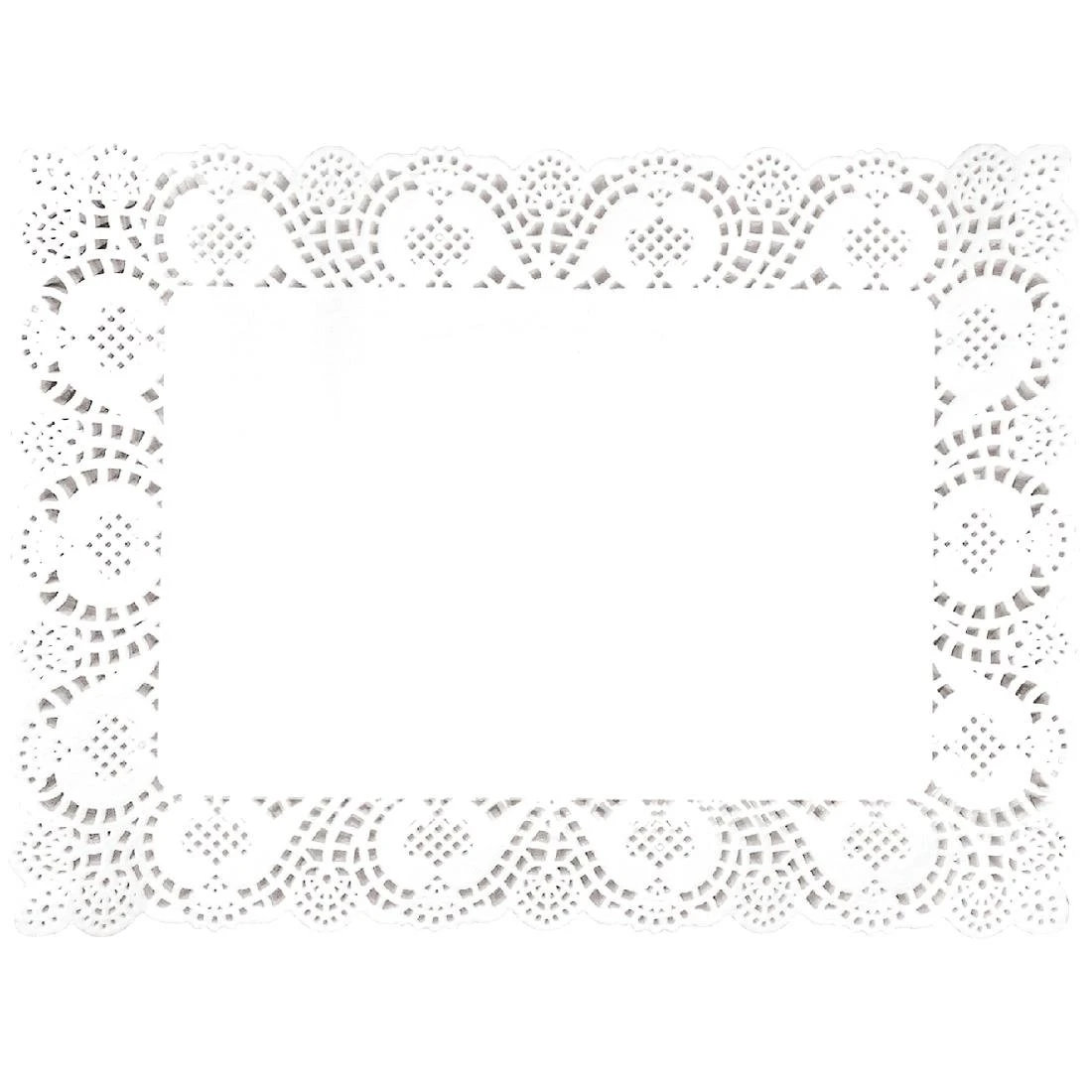 JanSan Rectangular Paper Doilies 30 x 17cm 