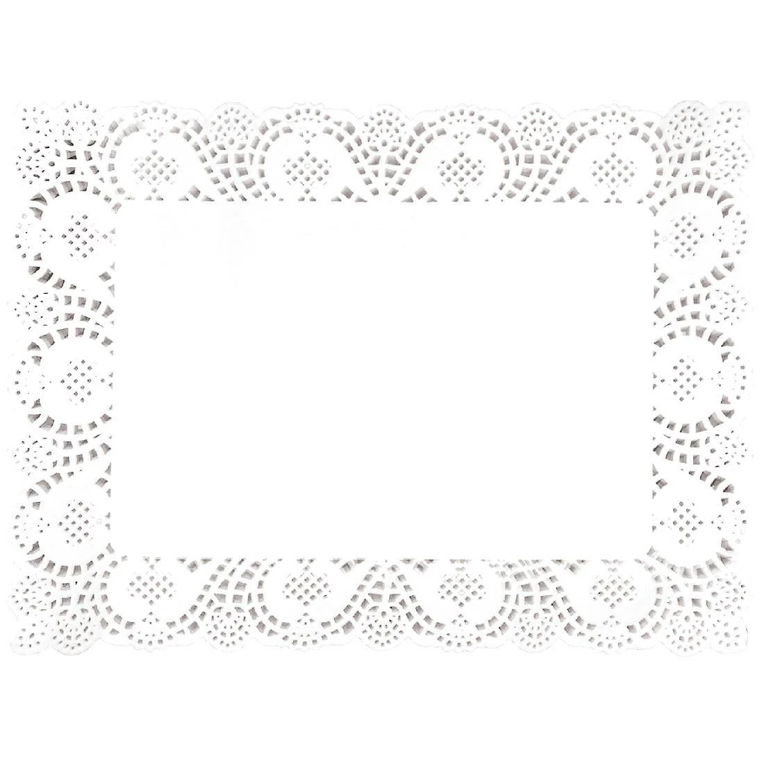 JanSan Rectangular Paper Doilies 30 x 20cm 