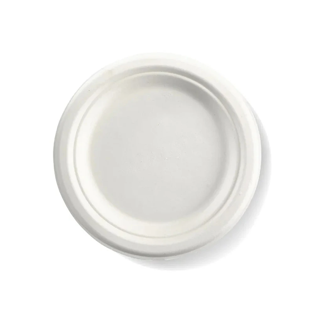  BioPak BioCane Round Plates 7" 18cm 