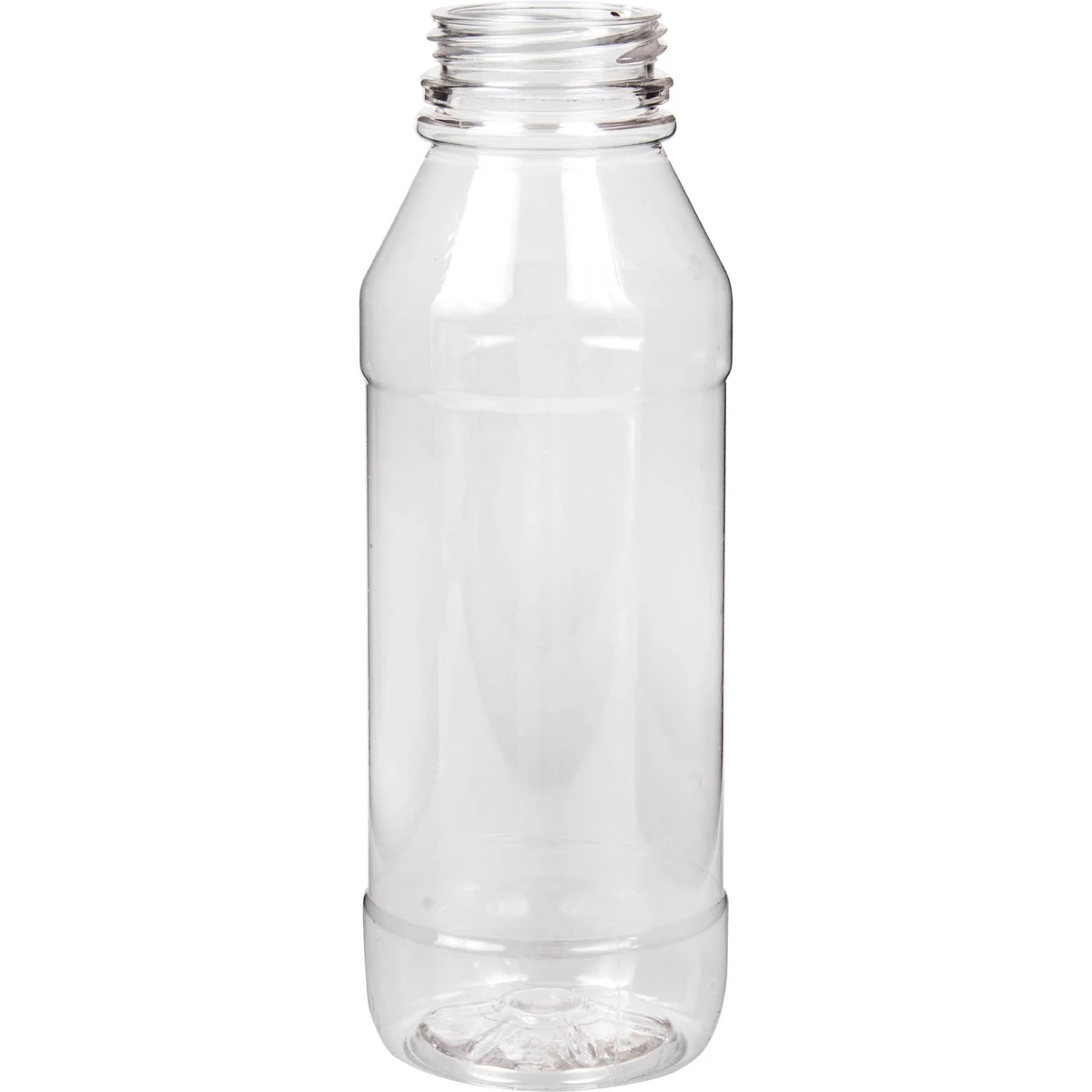 JanSan Juice Plastic PET Round Bottle 500ml Clear