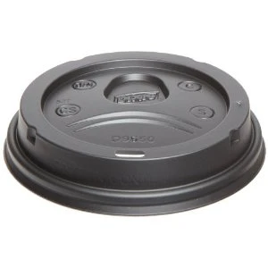  JanSan Ripple Cups Sip Thru Lid Black 12/16oz