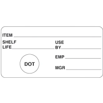  JanSan Food Rotation Shelf Life Label Rolls