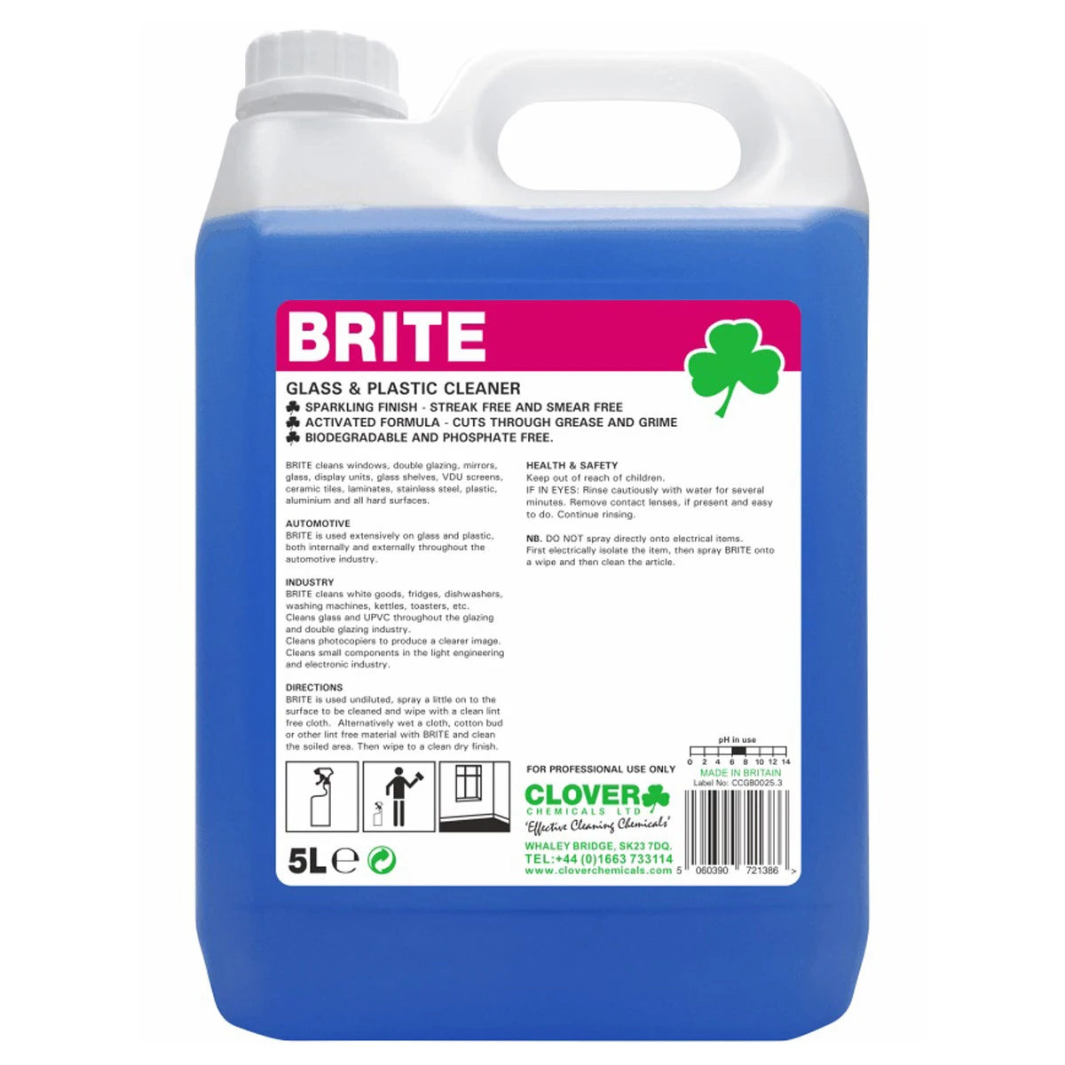 Clover Brite Glass & Mirror Cleaner 