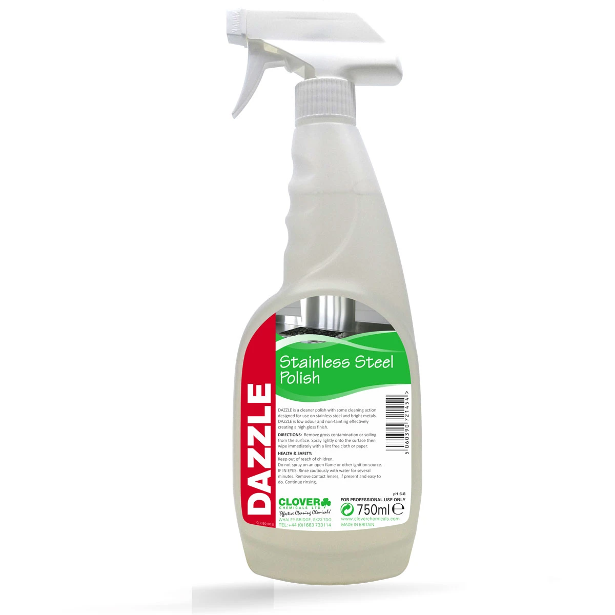 Clover Dazzle Stainless Steel Cleaner Polish RTU