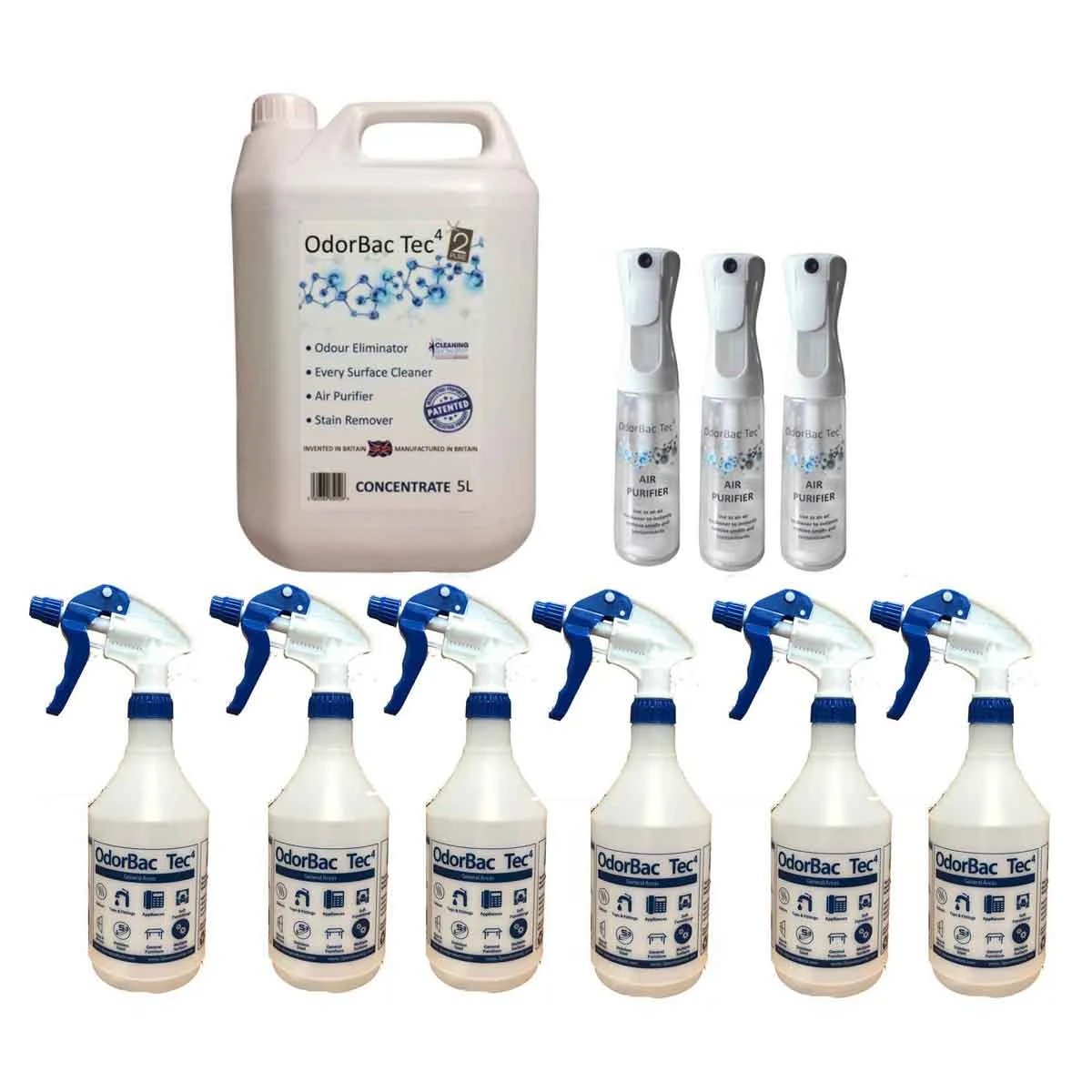 OdorBac Tec4 Odour Eliminator &amp; Cleaner General Areas Kit