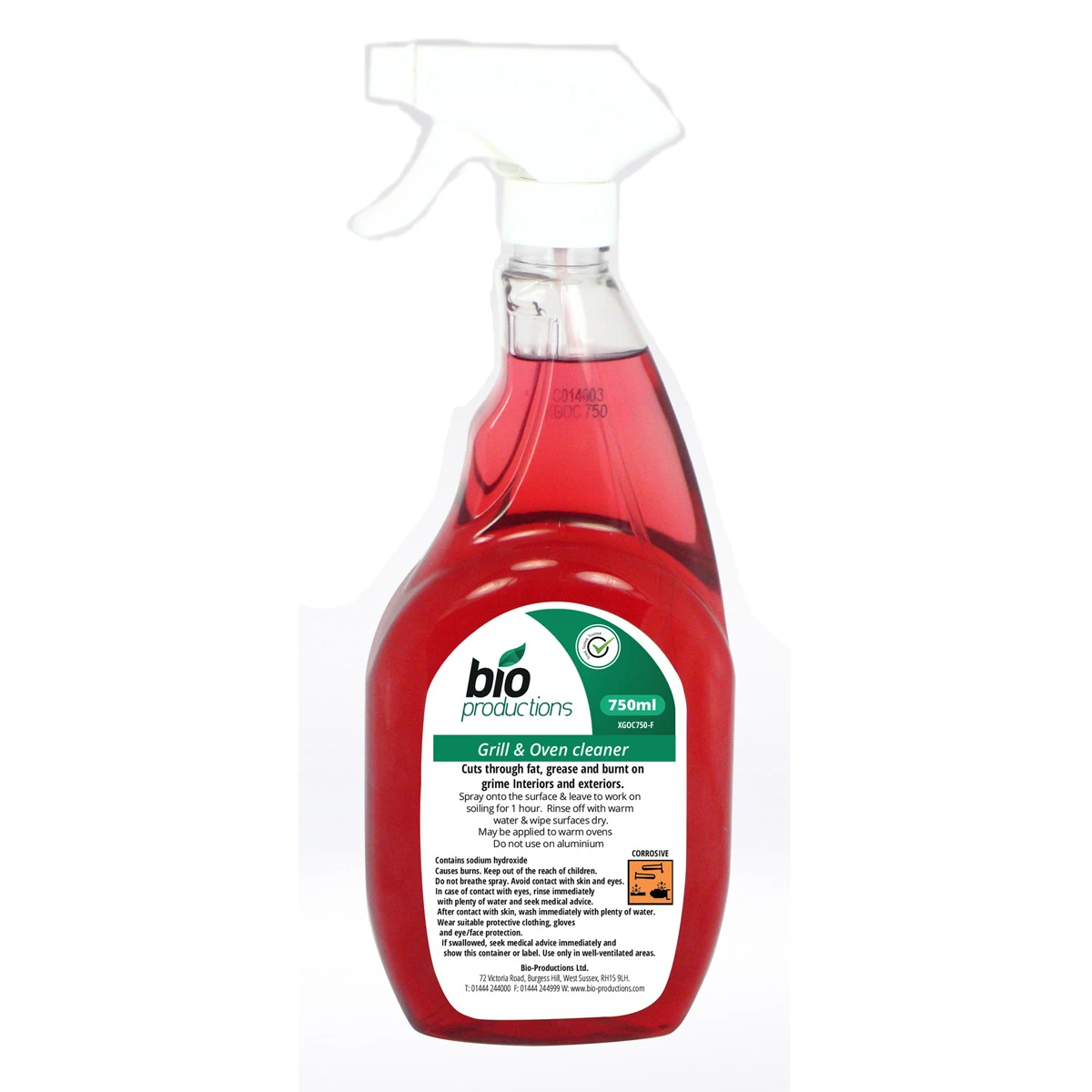 Bio Productions NOC750 Neutral Grill & Oven Cleaner