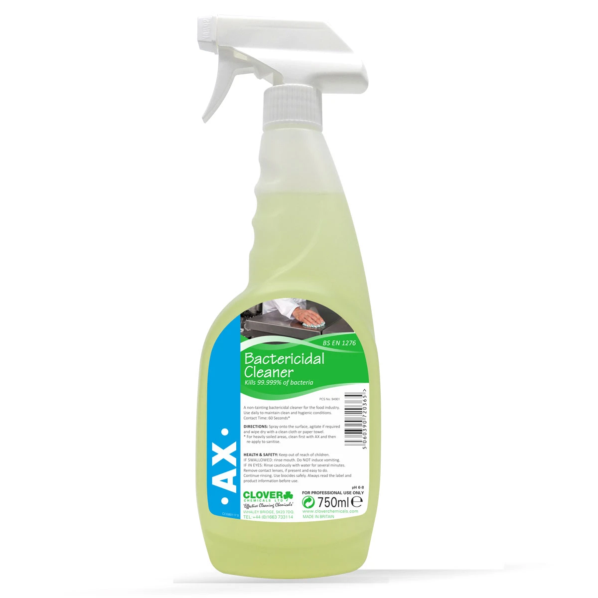  Clover AX Bactericidal Cleaner Disinfectan RTU