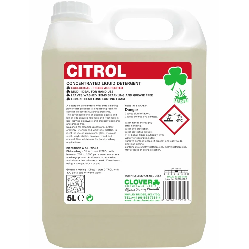  Clover Citrol Lemon Washing Up Liquid 