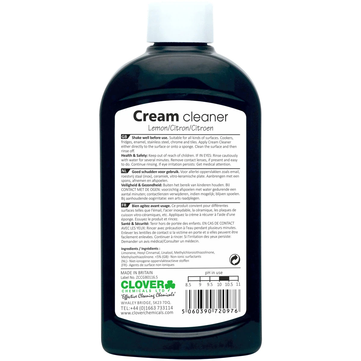 Clover Lemon Fragranced Cream Cleaner 300ml