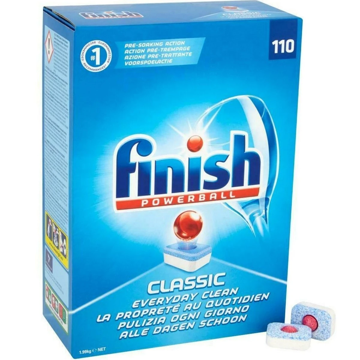 Finish 3 In 1 Classic Dishwasher 110 Tabs 