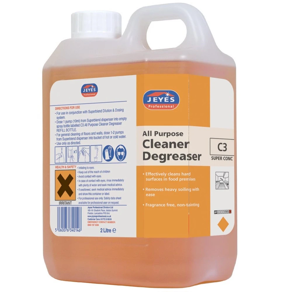  Jeyes C3 All Purpose Cleaner Degreaser 2 Litre