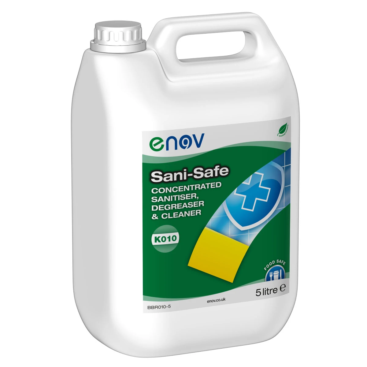 Enov K010 Sani-Safe Concentrated Sanitiser, Degreaser &amp; Cleaner