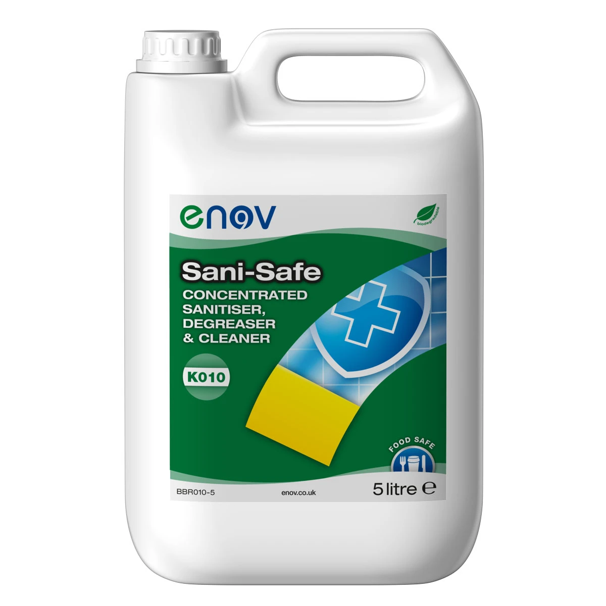 Enov K010 Sani-Safe Concentrated Sanitiser, Degreaser & Cleaner