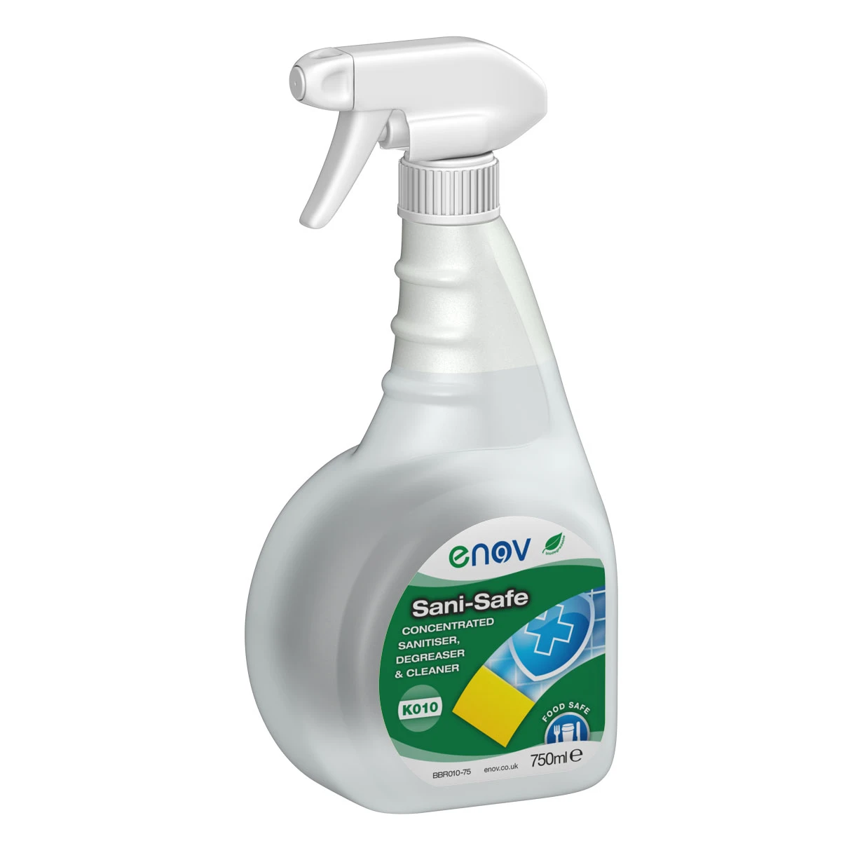 Enov K010 Sani-Safe Sanitiser, Degreaser &amp; Cleaner Spray