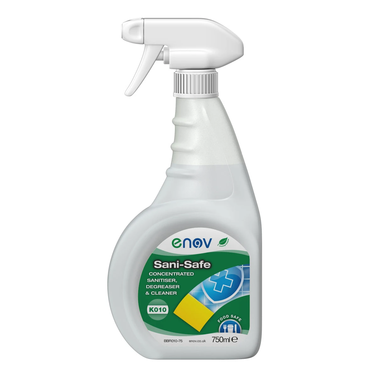 Enov K010 Sani-Safe Sanitiser, Degreaser & Cleaner Spray