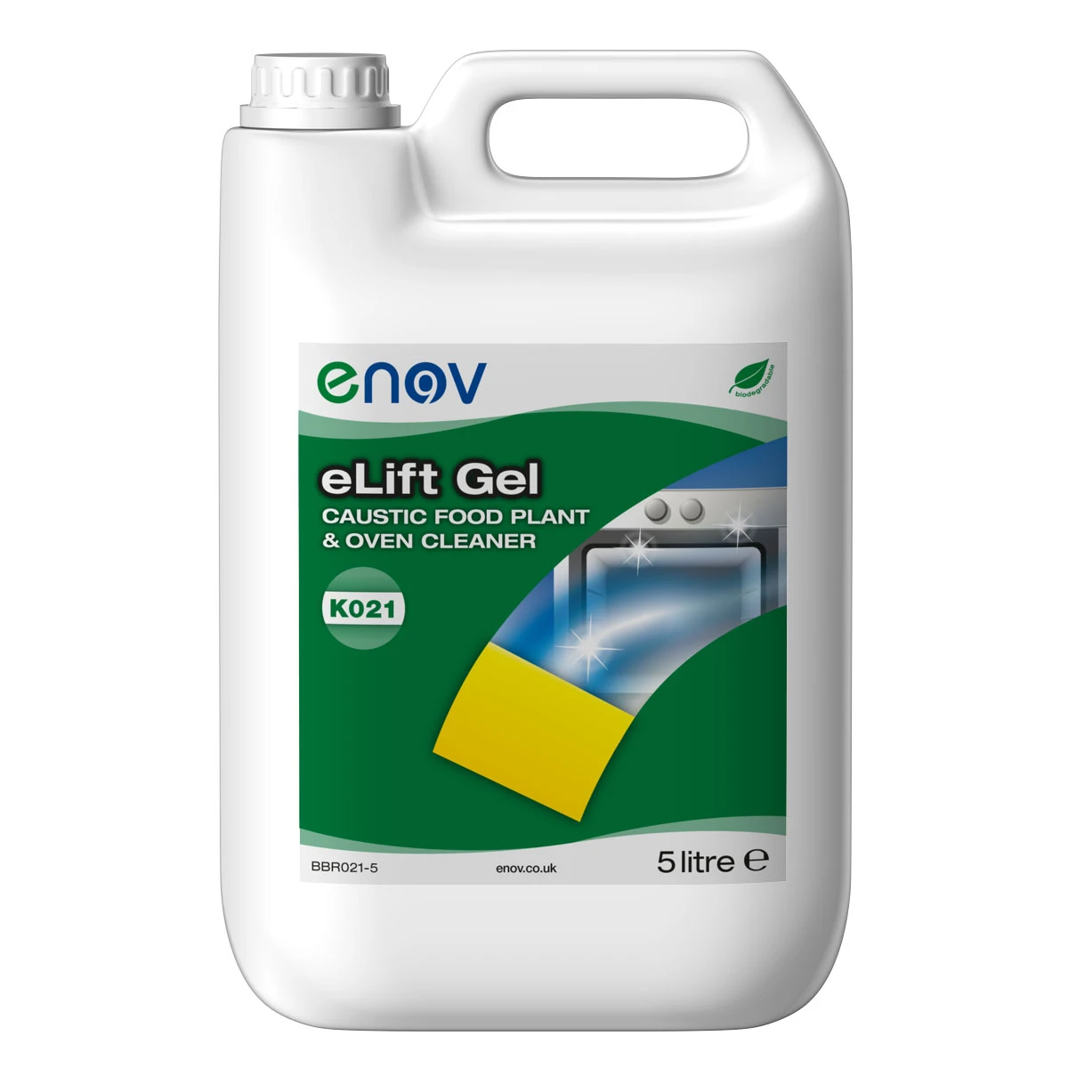 Enov K021 eLift Caustic Food Plant, Oven Cleaner Gel