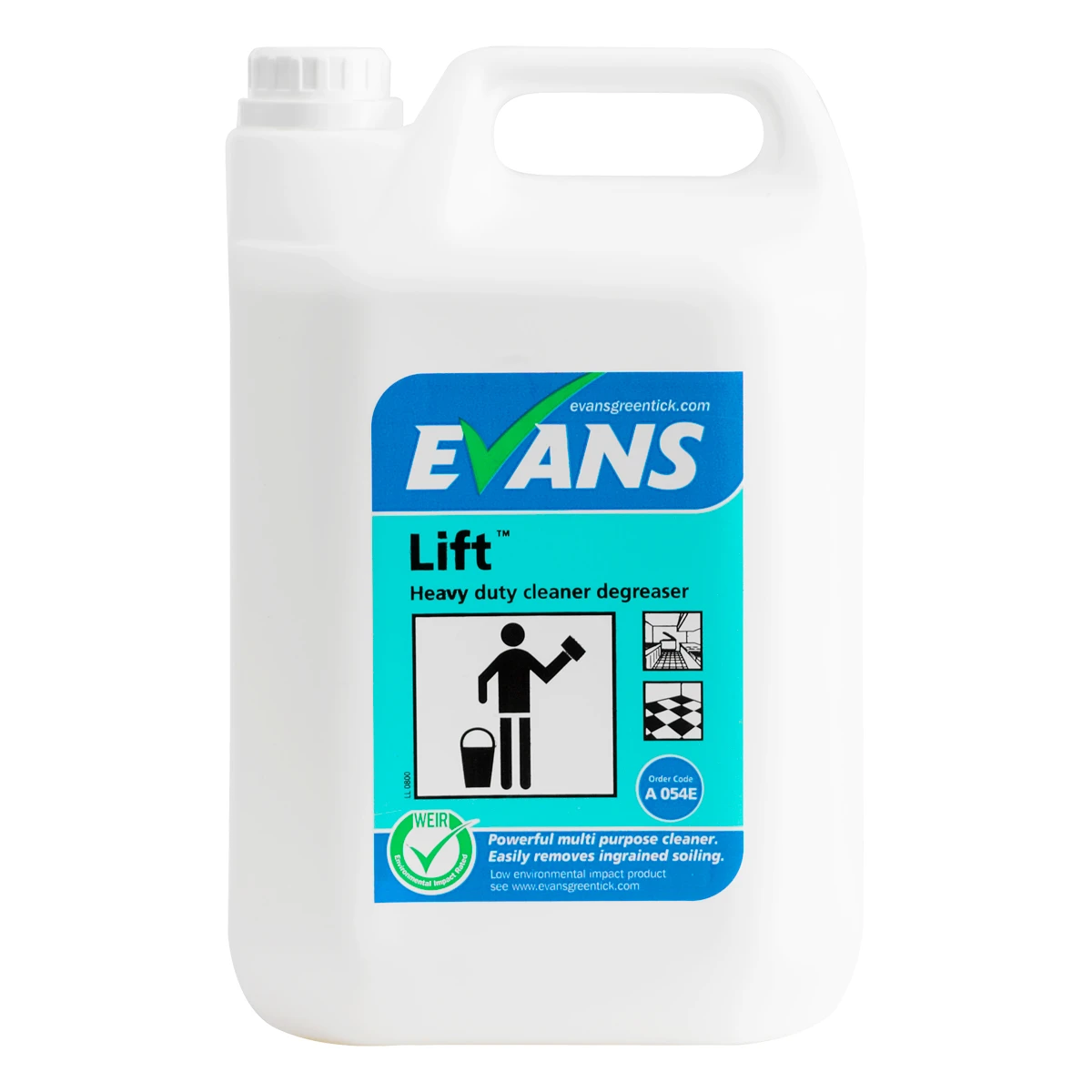 Evans Vanodine A054 Lift Heavy Duty Unperfumed Cleaner Degreaser