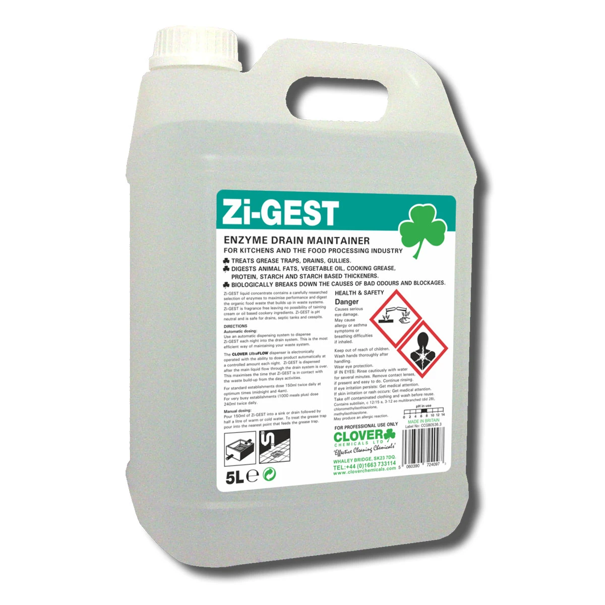  Clover Zi-Gest Enzyme Drain Maintainer 