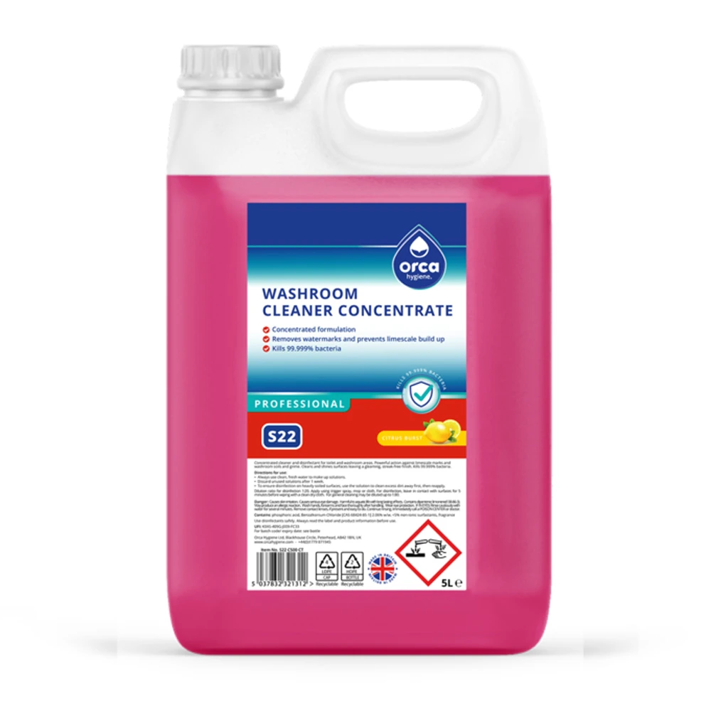  Orca S22 Washroom Cleaner Concentrate 