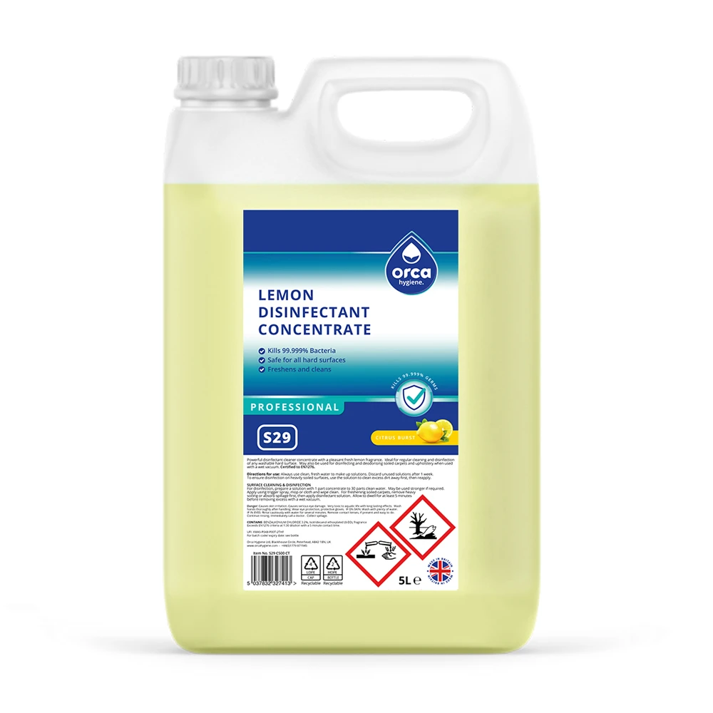 Orca S29 Lemon Disinfectant Concentrate 