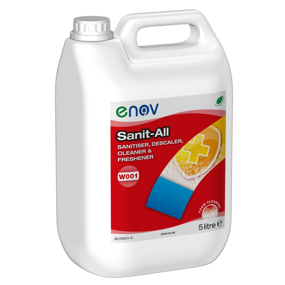  Enov W001 Sanit-All Sanitiser, DeScaler, Cleaner & Freshener