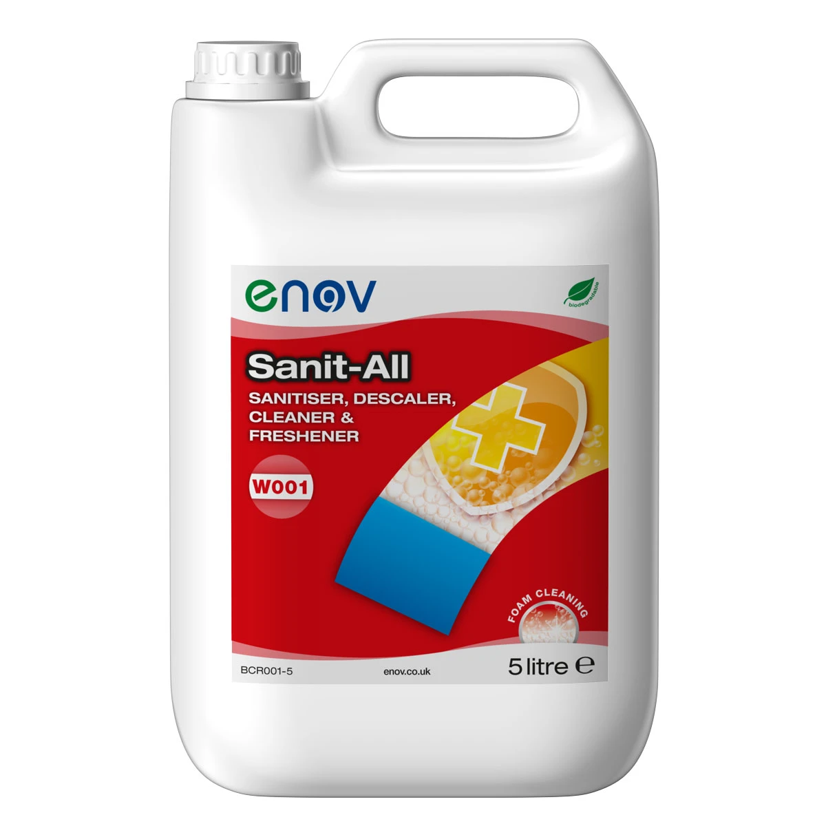 Enov W001 Sanit-All Sanitiser, DeScaler, Cleaner & Freshener